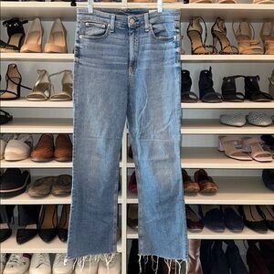 Rag & Bone Cut Off Raw Hem Nina High Rise Ankle flare  Jeans size 29 size 8